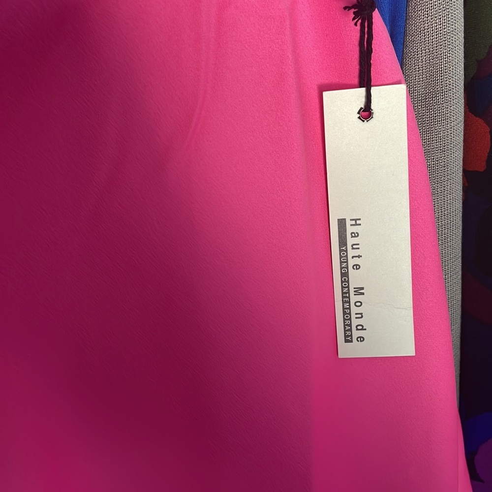 Haute Monde neon pink skirt - Picture 3 of 3